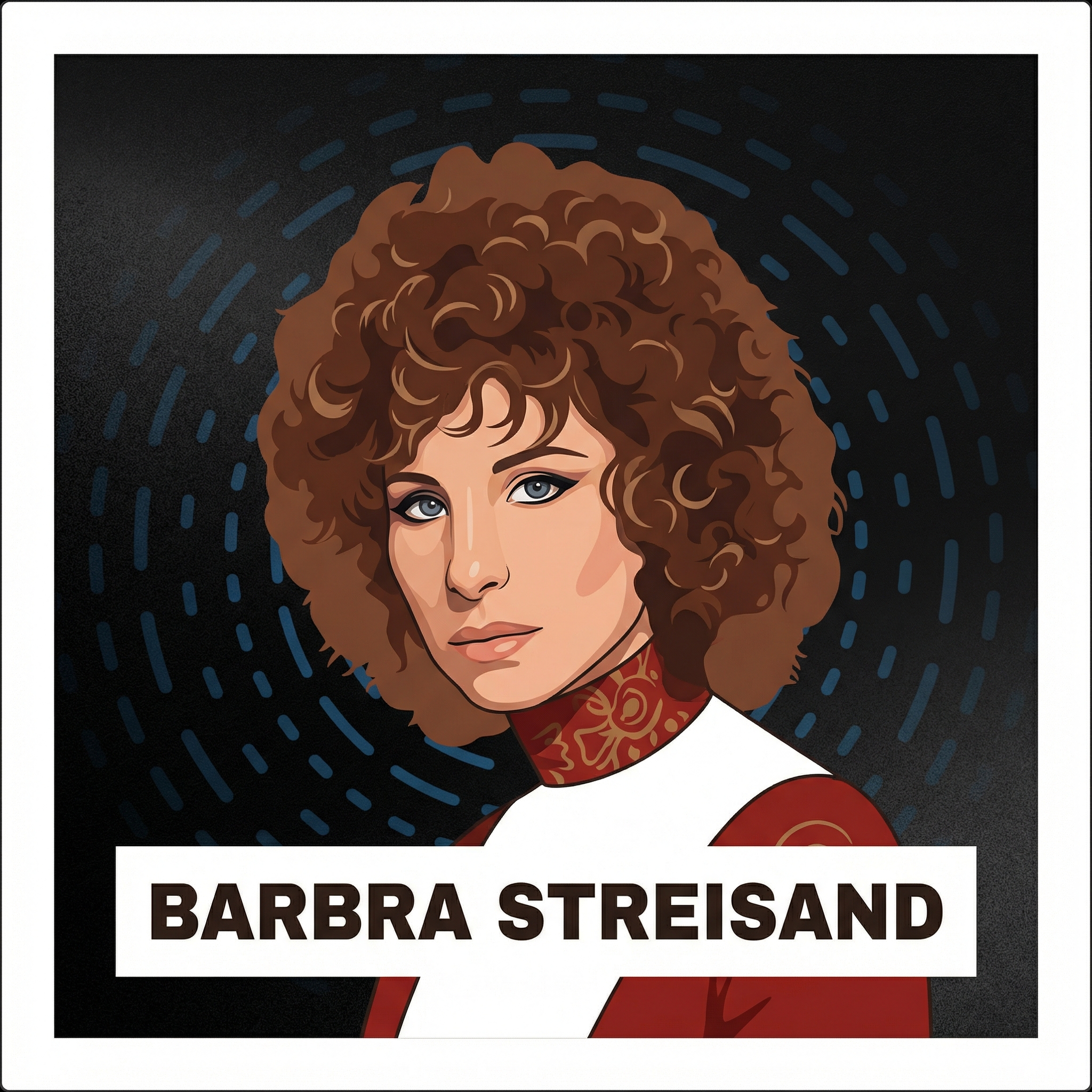 Portrait of Barbra Streisand