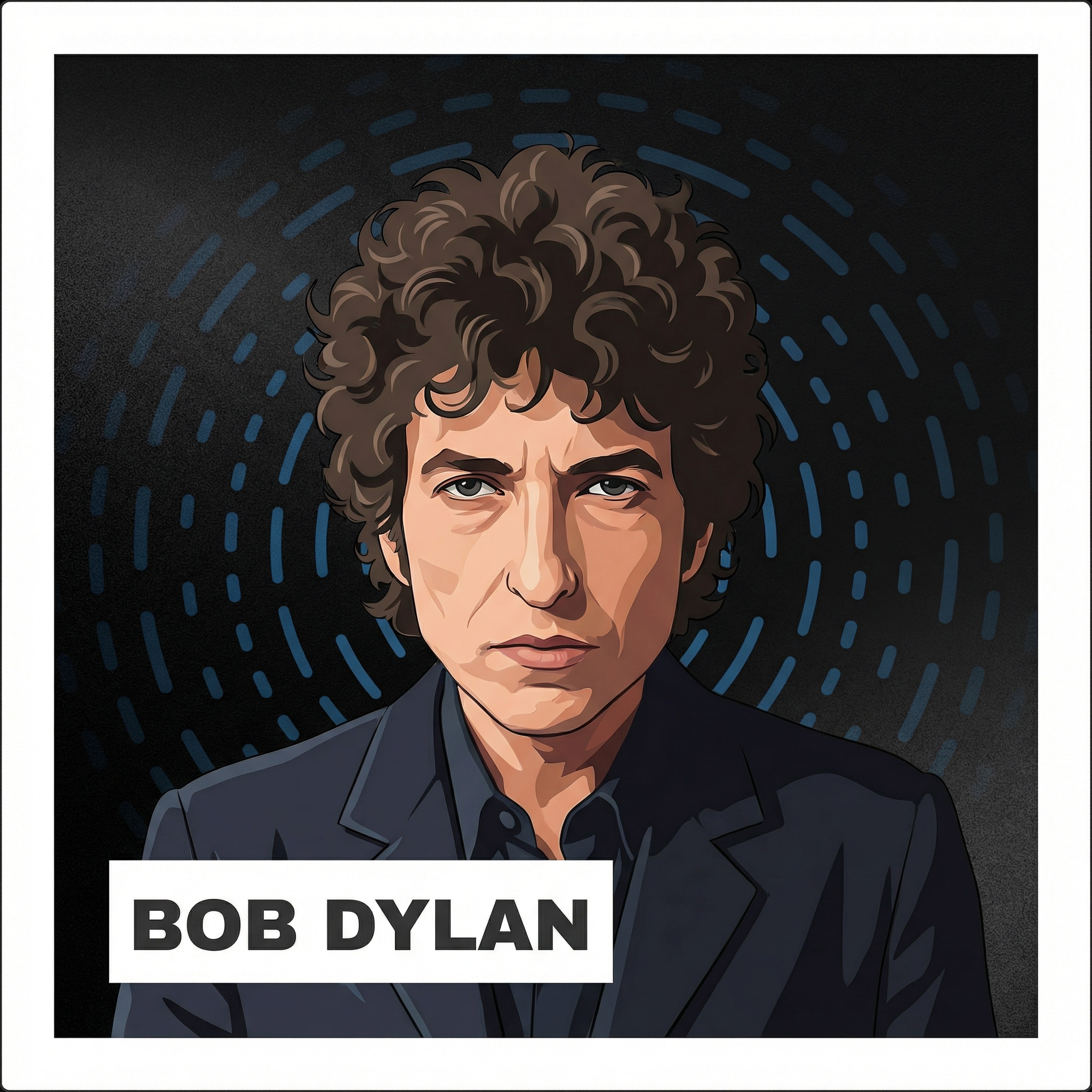 Portrait of Bob Dylan