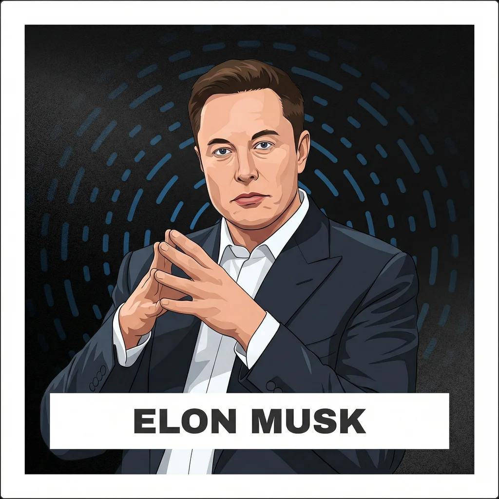 Portrait of Elon Musk