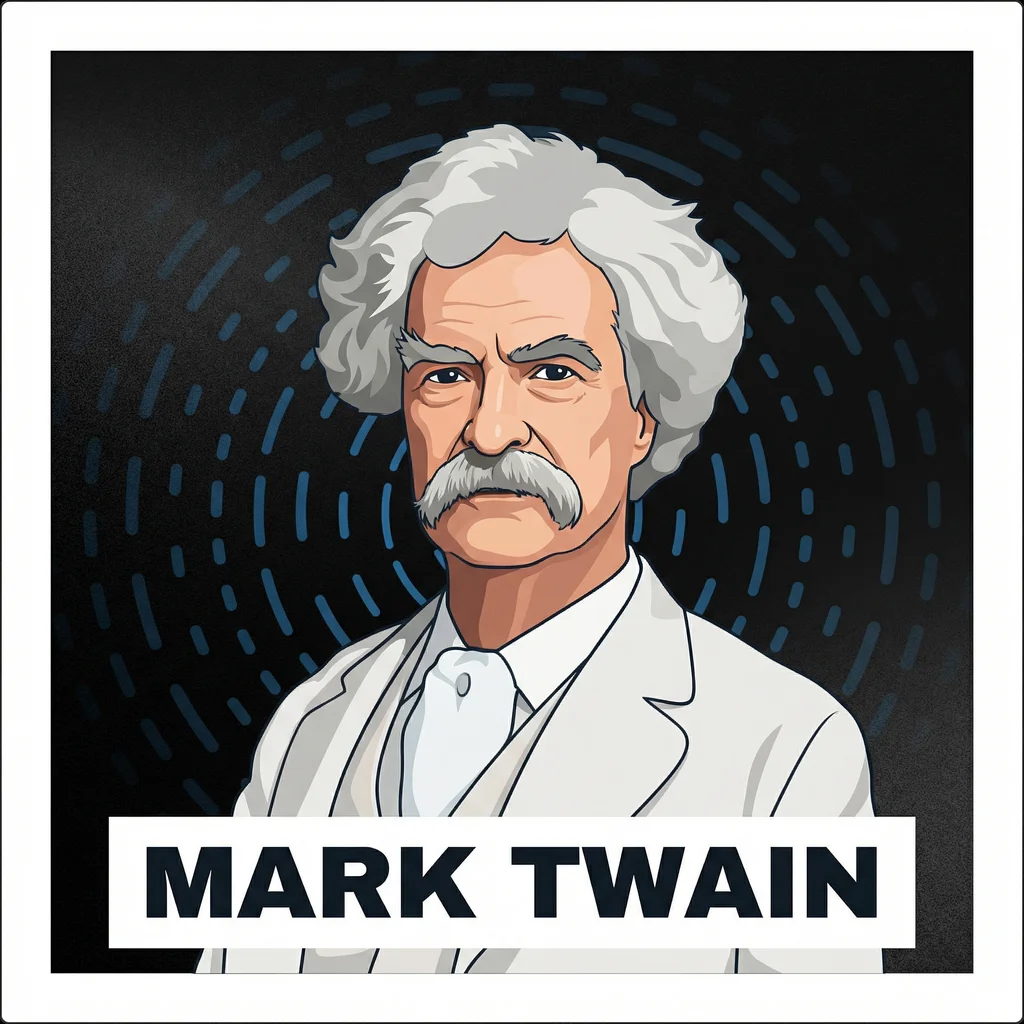 Portrait of Mark Twain