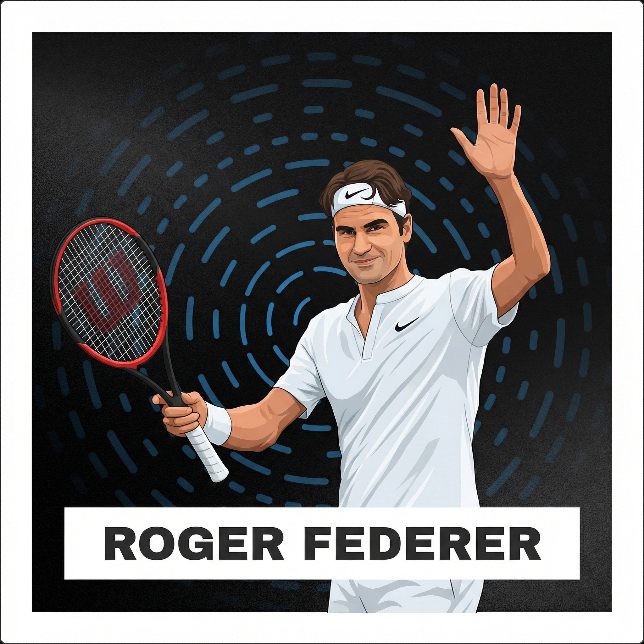 Portrait of Roger Federer
