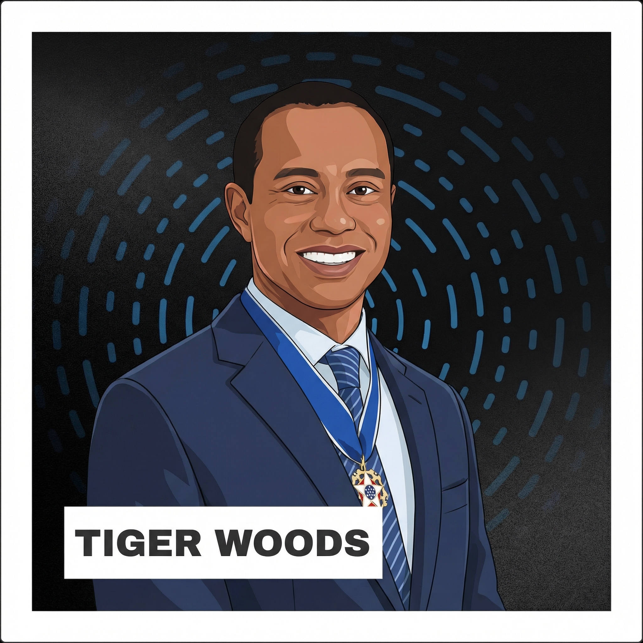 Portrait of Tiger Woods