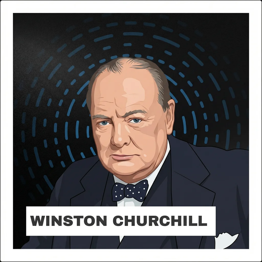 Portrait of Winston Churchill